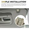 2PCS Sun Visor Clips, Compatible with Liberty, Dodge Nitro, Car Interior Sunscreen Holder Hook, Sun Visor Clip Replacement 1AR26BD1AA, 1AR26DW1AA