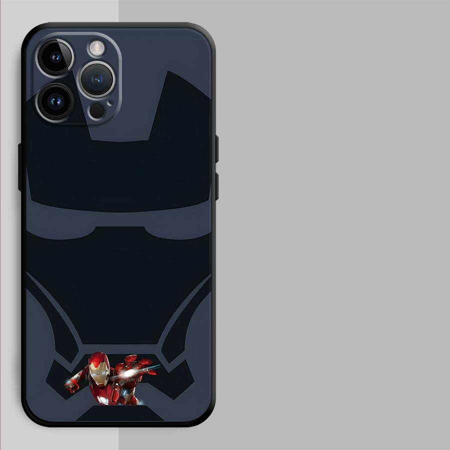 Phone Case for Apple iPhone 11 16 XR XS MAX 15 Pro 7 8 Air 13 14 17 Pro Max 12 Funda Phone Cover Marvel Iron Man Art