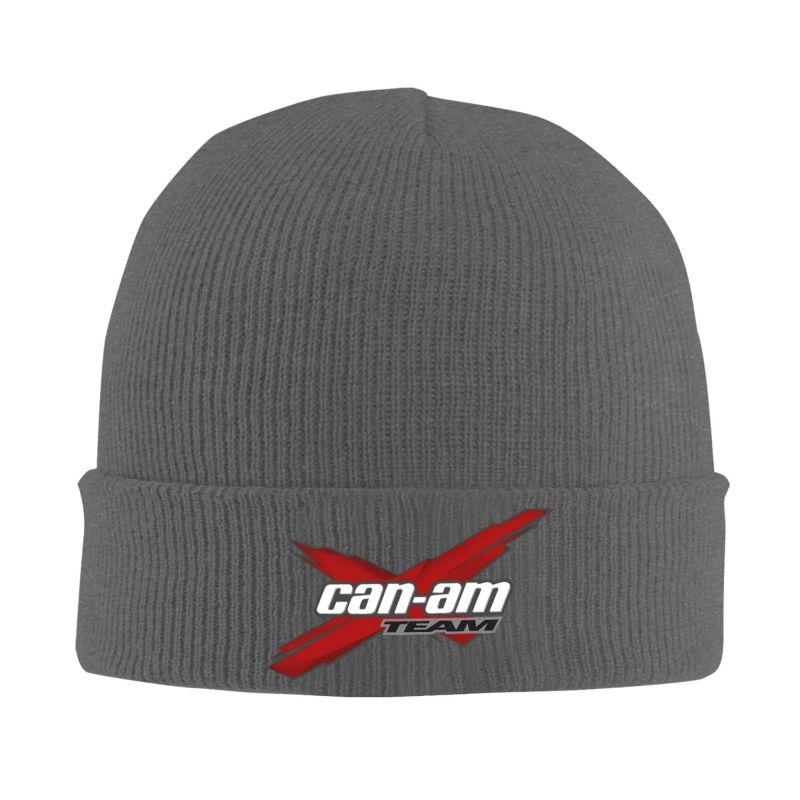 Custom BRP Can Am Logo Print Beanie Hat Adults Knitted Hat Soft Warm Skullies Beanies Cap Autumn Winter Outdoor Bonnet Hats