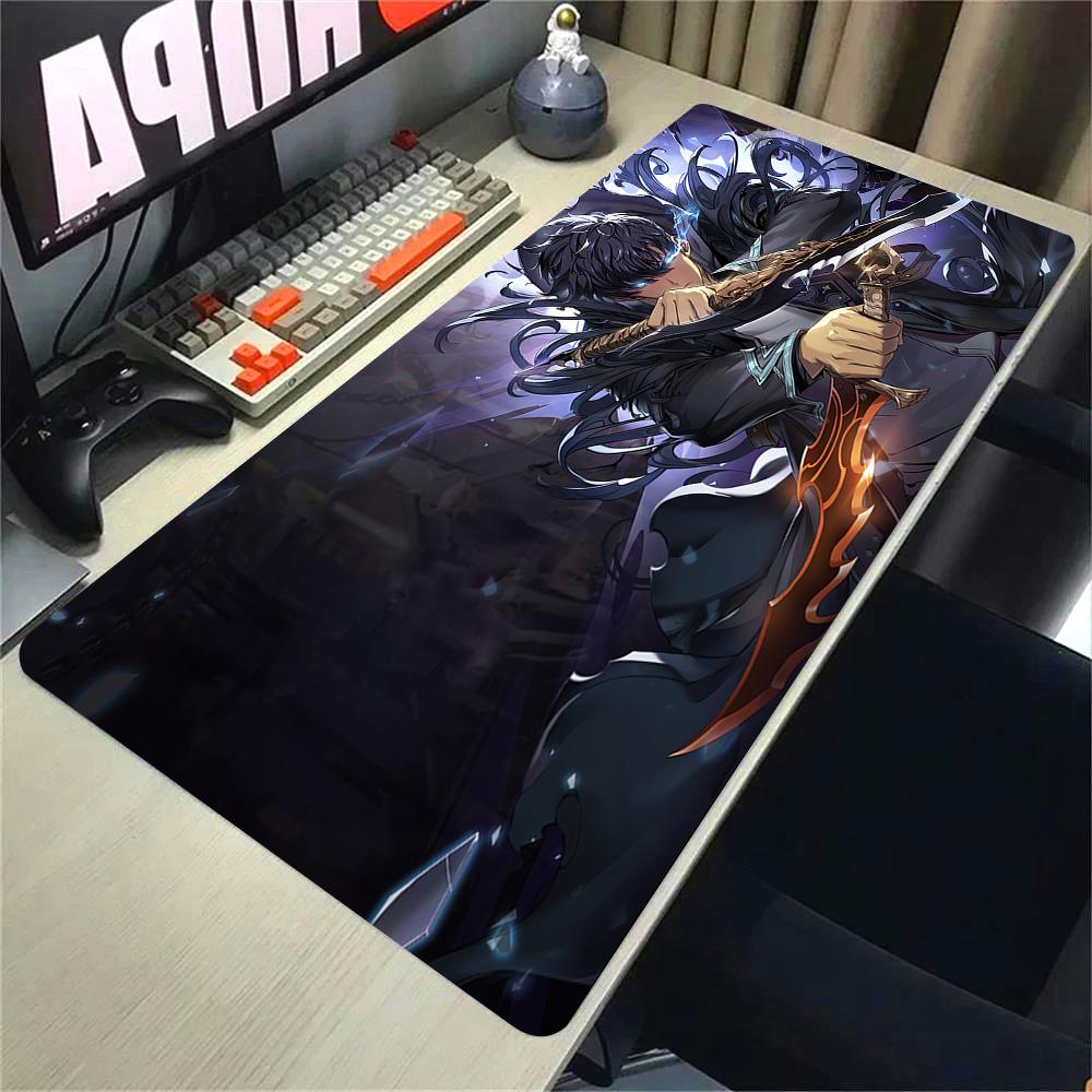 Solo Leveling Anime Podložka pod myš HD Tisk Počítačoví Hráči Zamykací Okraj Guma Protiskluzová Podložka pod myš XXL xcm Klávesnice PC Podložka na stůl
