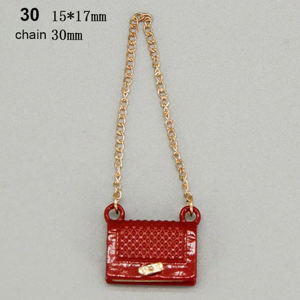 New Fashion 1/6 Doll Handbag Lady Leather Bag Purse Accessories Dollhouse Girls Gift Toys Doll Accessories