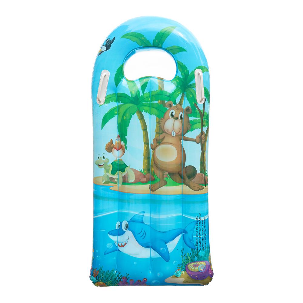 Inflatable Children Floating Row Swimming Pool Floating Air Bed Kids Outdoor Play Swimming Air Mattress with Handle For Kids