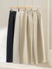 Super Slimming Elastic Waist Wide Leg Pants - Women's Casual Style, Spring 2026 New Arrival