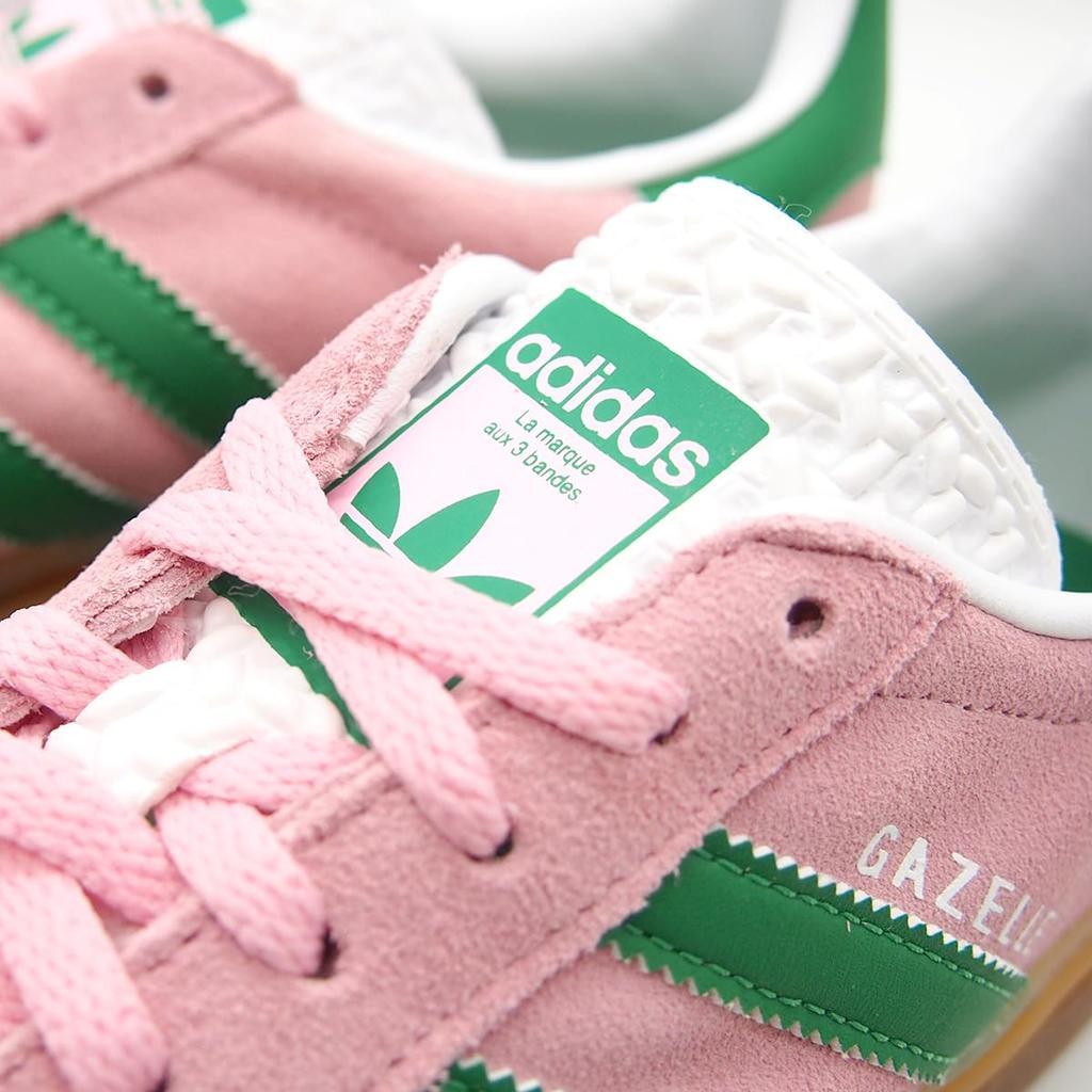 Adidas Gazelle Bold W True White IE0420 Japanese shoe Pink/Green/Cloud (True Pink/Green/Cloud White, size, Adult, Numeric, 24.5 cm) [Used]