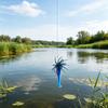6PCS/Lot Elastic Floating Lures Baits Shaped Like Sea Urchins With Build In Flash For Biggest Visibilities Underwater