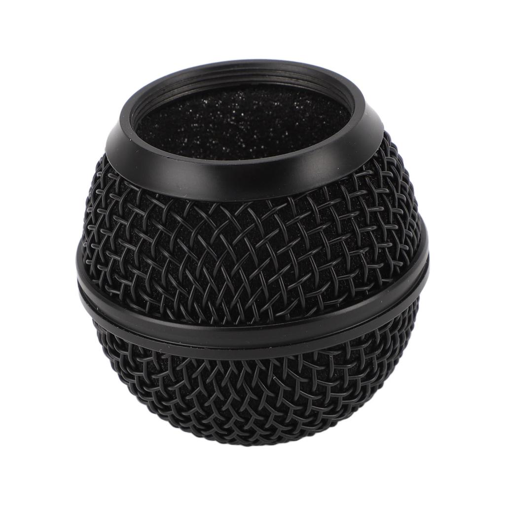 Mikrofonkopf Ersatz Schwarz Gitterkugel mit Innenschaum Metallgitter Ersatzkopf für SM58 BETA58 SV100