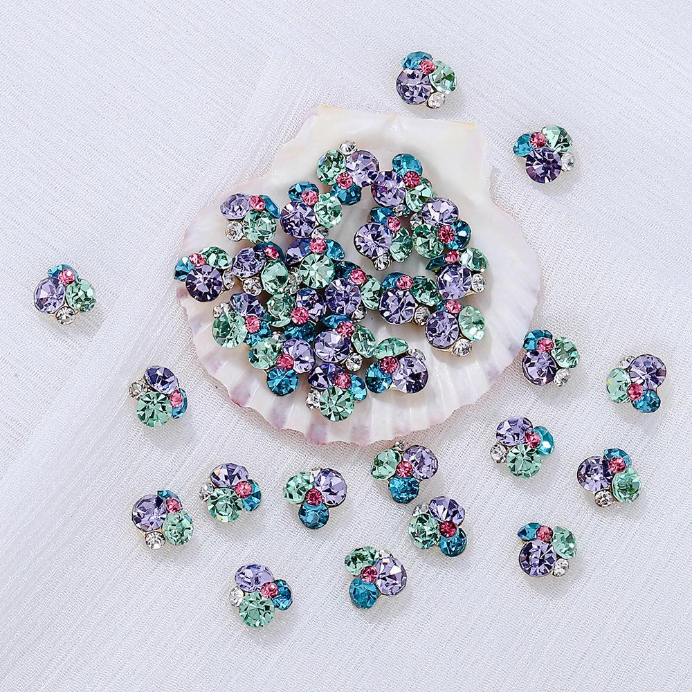 

Конфетный цветной стек с бриллиантами в виде шариков, мини-ювелирные украшения для ногтей, супер-вспышка, дизайн ногтей, кристаллы, бриллианты, сделай сам, украшение для ногтей