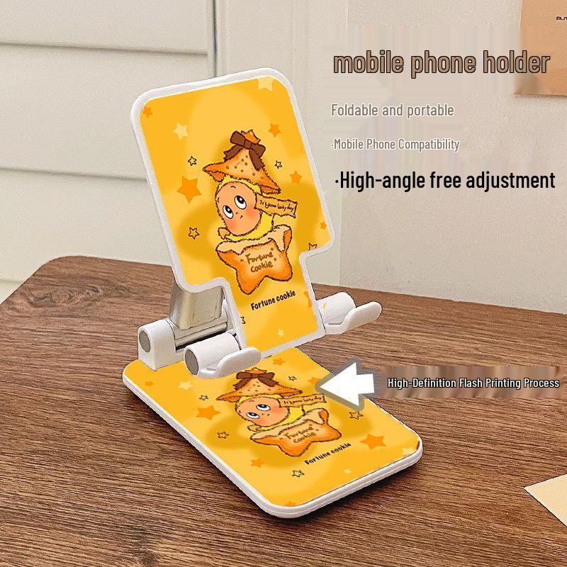 Adorable Star Person Multi-Functional Phone Holder for Desktops - Adjustable, Foldable, and Perfect for Watching. Classic Gray
