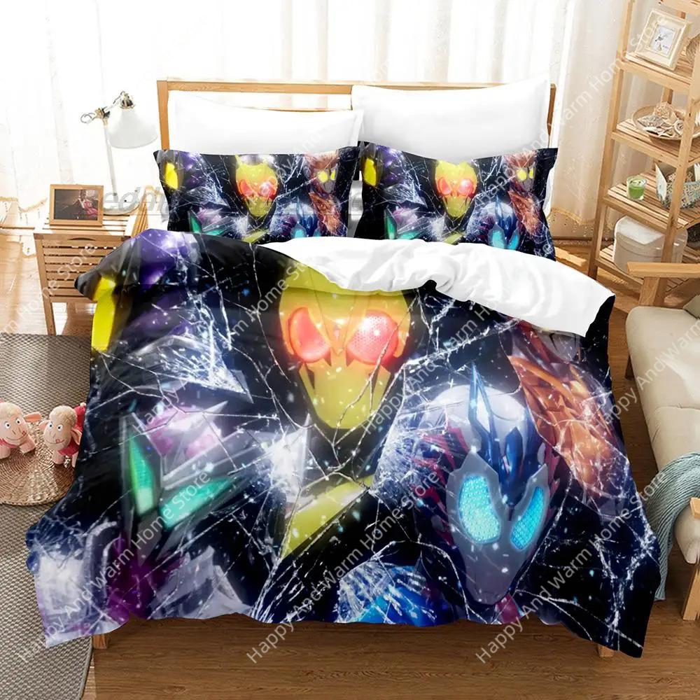 

Kamen Rider Zero-One Beding Set Single Twin Ful Quen King-Sized Dimensionsd Dimensions Bed Linen Set Aldult Young Boys Bedrom Duvetcover Sets 3D Print 120*200cm Single