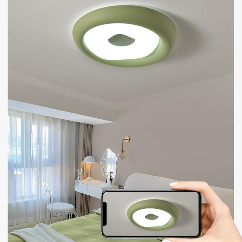 Modern Led Ceiling Light Green Surface Mounted Ceiling Lamp Bedroom Living Room Brightness Panel Light