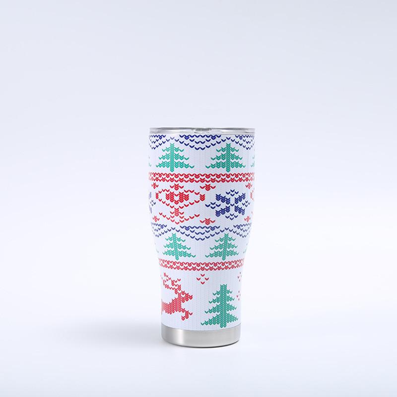 Santa Claus 3d Printing Large Capacity Insulated Cup Perfect For Travel And Gifts