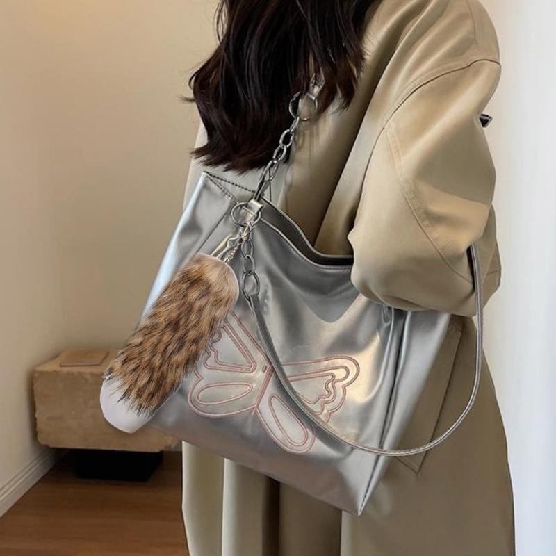 Trendy Foxes Tail Key Holder Accessory Sturdy Plush Synthetic Leather Bag Ornament Portable for Stylish Ladies Women
