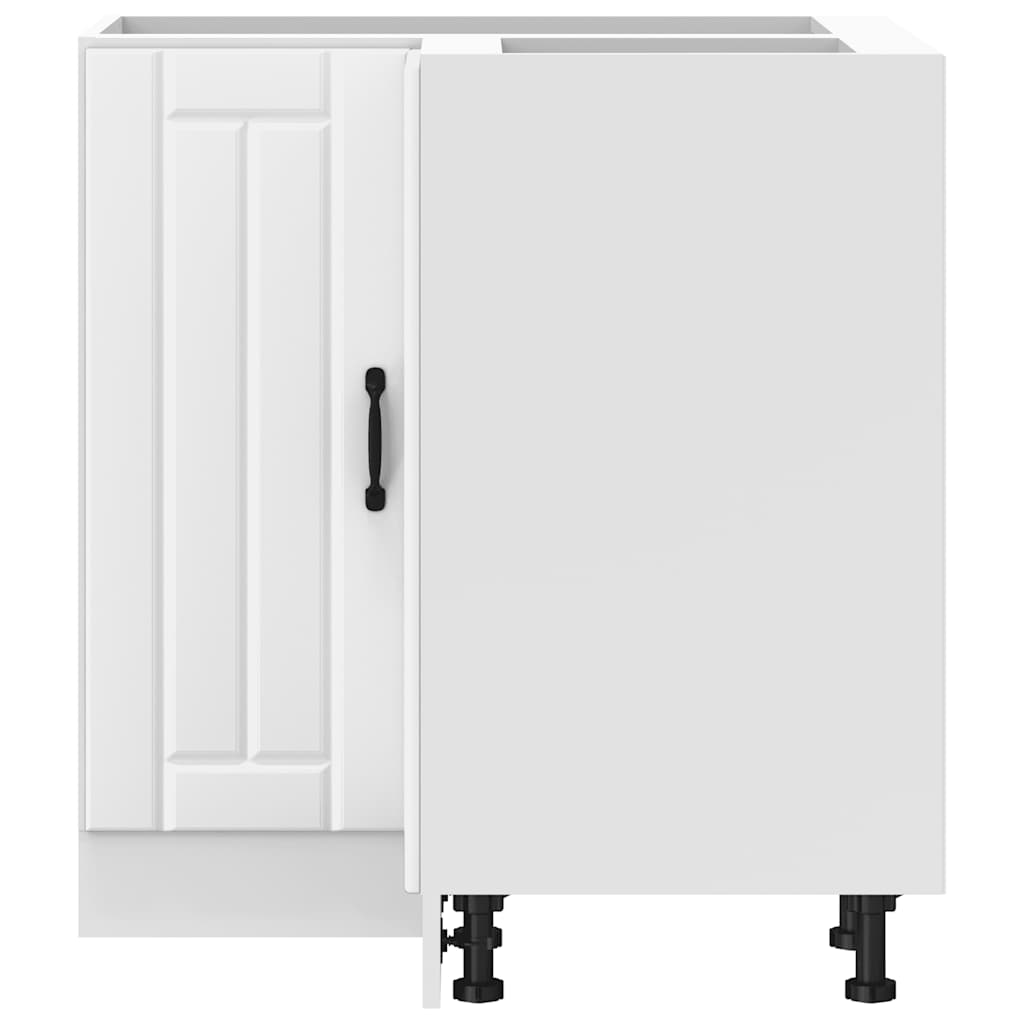 Lucca White Kitchen Corner Base Cabinet