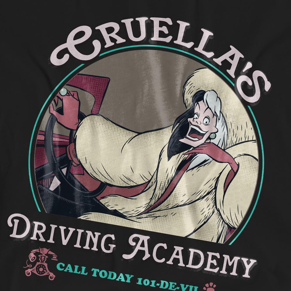 Disney Villains Unisex Adult Cruella´s Driving School T-Shirt