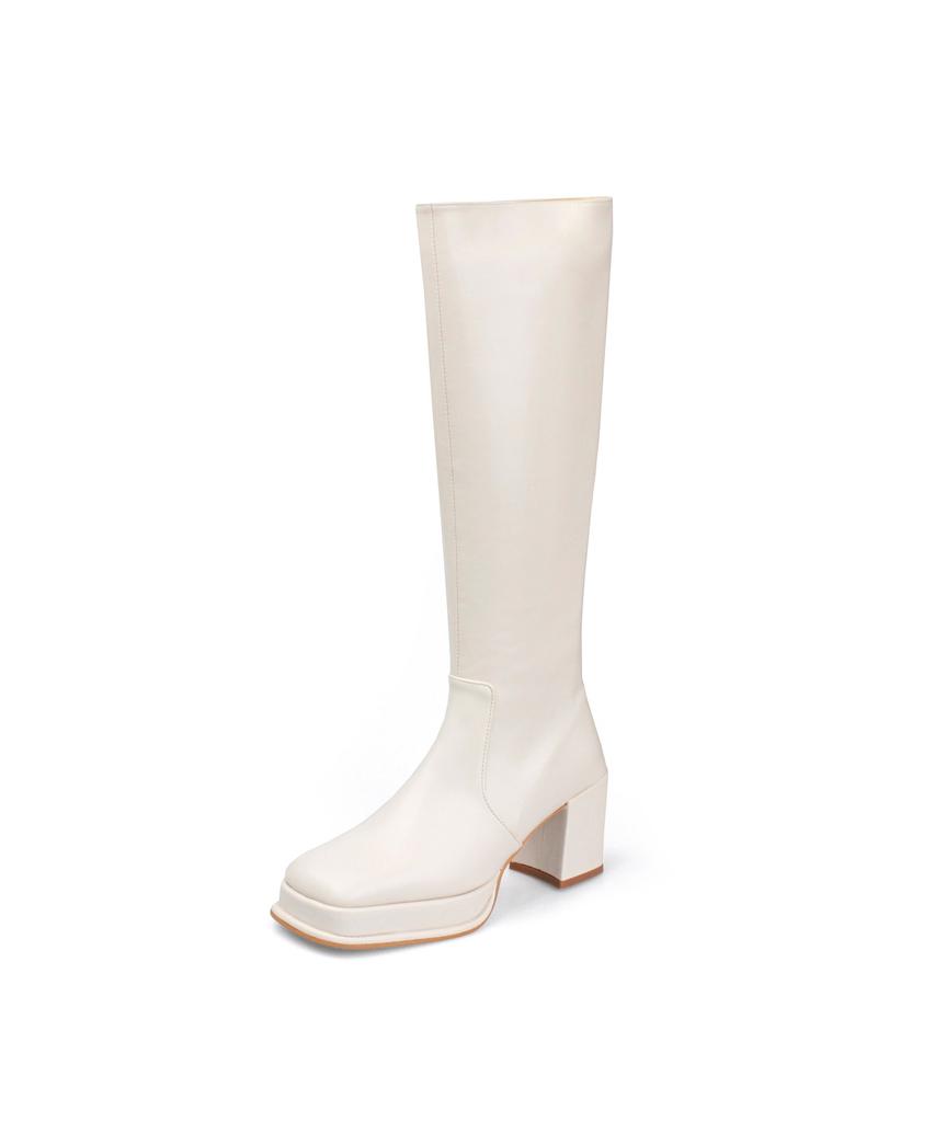 Shoehi Sophia Square Toe Long Boots B3810 (2 Colors)