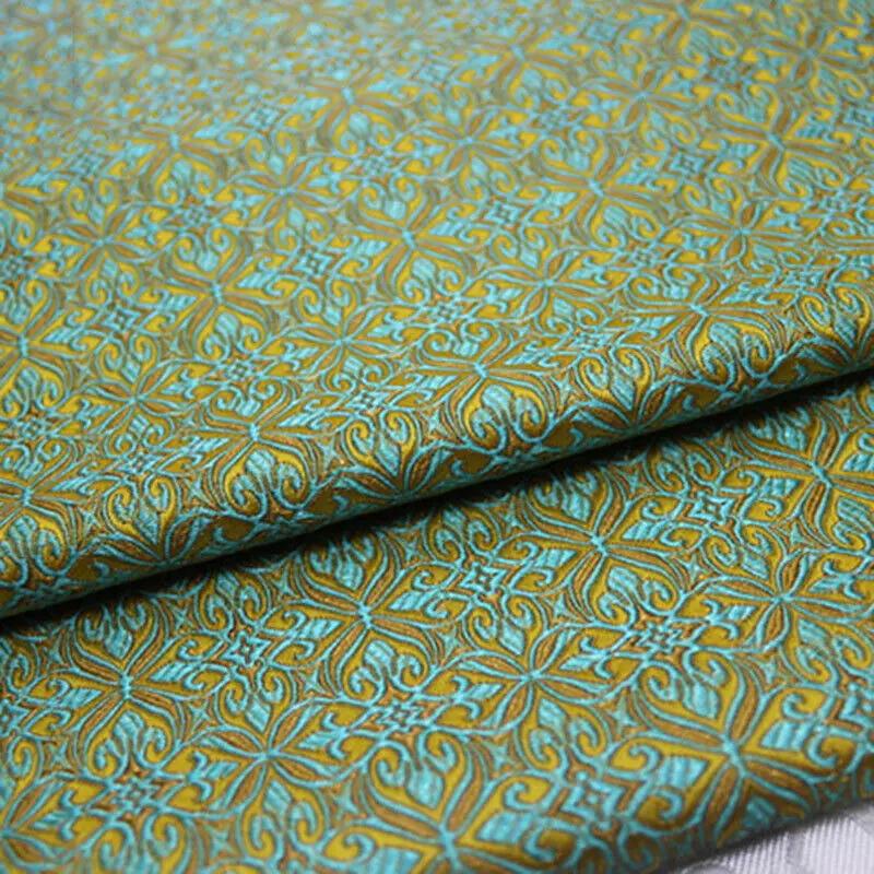 75x50cm Jacquard Brocade Fabric Chinese Dress Damask Costume Cloth Faux Silk Trim Cheongsam Children Clothes Material Diy New