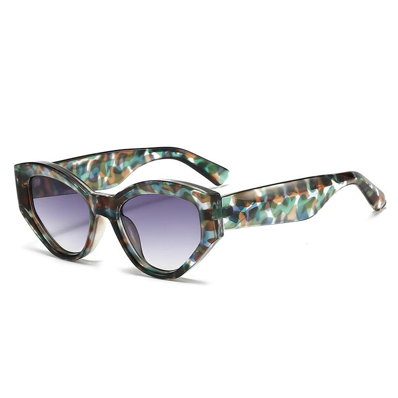 Oversized Cat Eye Fashion Sunglasses For Women Men Vintage Gradient Jelly Frame Glasses Outdoor Eyewear For Parties Uv400