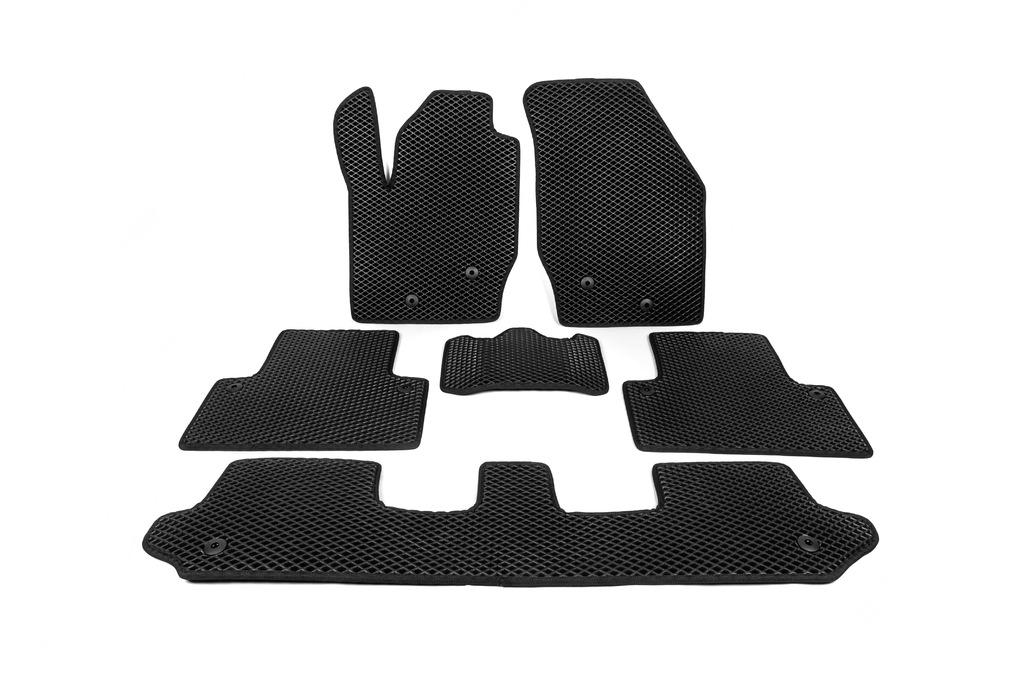 Rugs (EVA Black) 5 Seater, 2 Rows for Volvo XC90 2002-2014