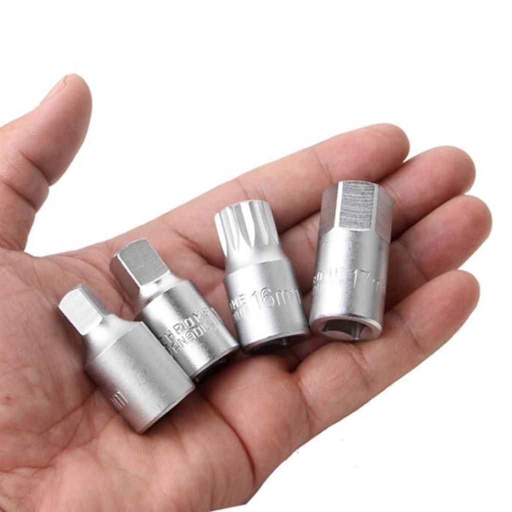 Auto Repair Gearbox Screw Socket Wrench 1 pc Portable Metal Drive Remover Oil Drain Plugs Car Repairing Tools For Car Vehicle