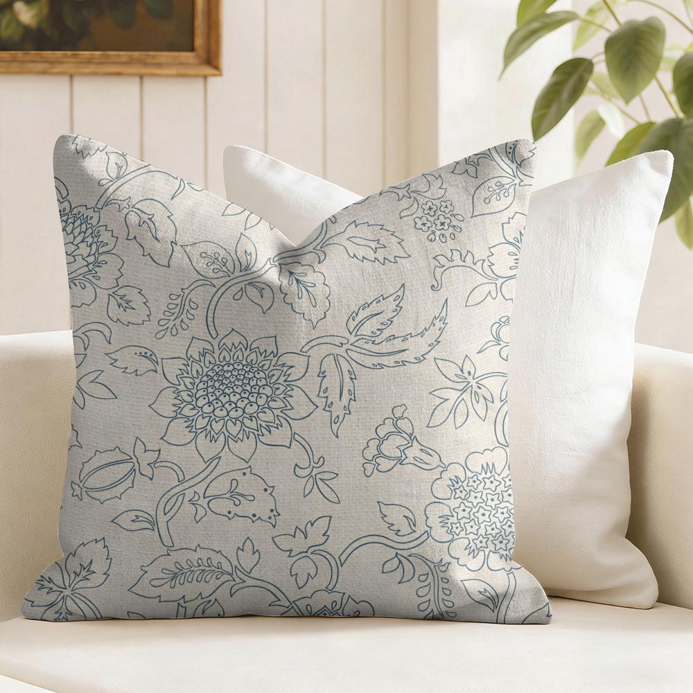 Sunflower Pattern Cushion Cover Natural Linen Pillow Cover DoubleSided Print Cushion Cover for Sofa Home Decor