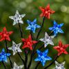 Solar Powered Star Branch Outdoor Stake Lights for Garden Yard Pathway Waterproof Decorative Landscape Lighting Set of 2