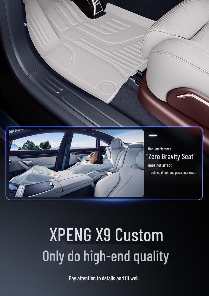 TPE2026 Extended Range Floor Mats & Interior Carpet Set for XPeng X9