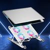 Laptop Cooling Pad 45326 Quiet Fans Ρυθμιζόμενο ύψος RGB Πτυσσόμενο κράμα αλουμινίου Βάση ψυγείου υπολογιστή