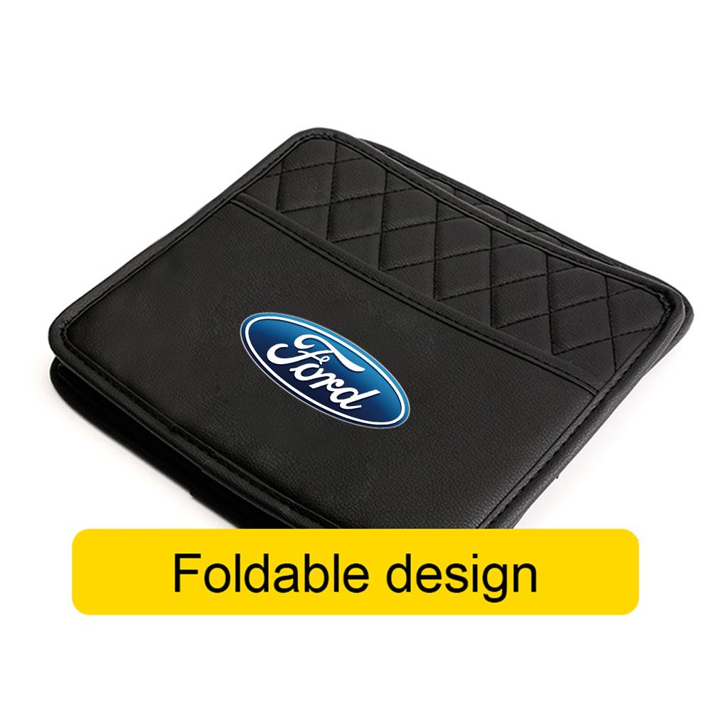 CMOC6 For Ford Mk7 Mustang Fiesta Mondeo Explorer Edge ST Racing Kuga Car Seat Back Storage Bag Tablet Phone Drink Snack Organizer Box