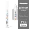 Deli S558 White Paint Pen: Waterproof, Oil-proof, Colorfast Tire and Touch-up Marker for Gold Lettering.