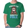 Unisex Crew Neck T-Shirt King In The North Pole Graphic Short Sleeve Casual Tee