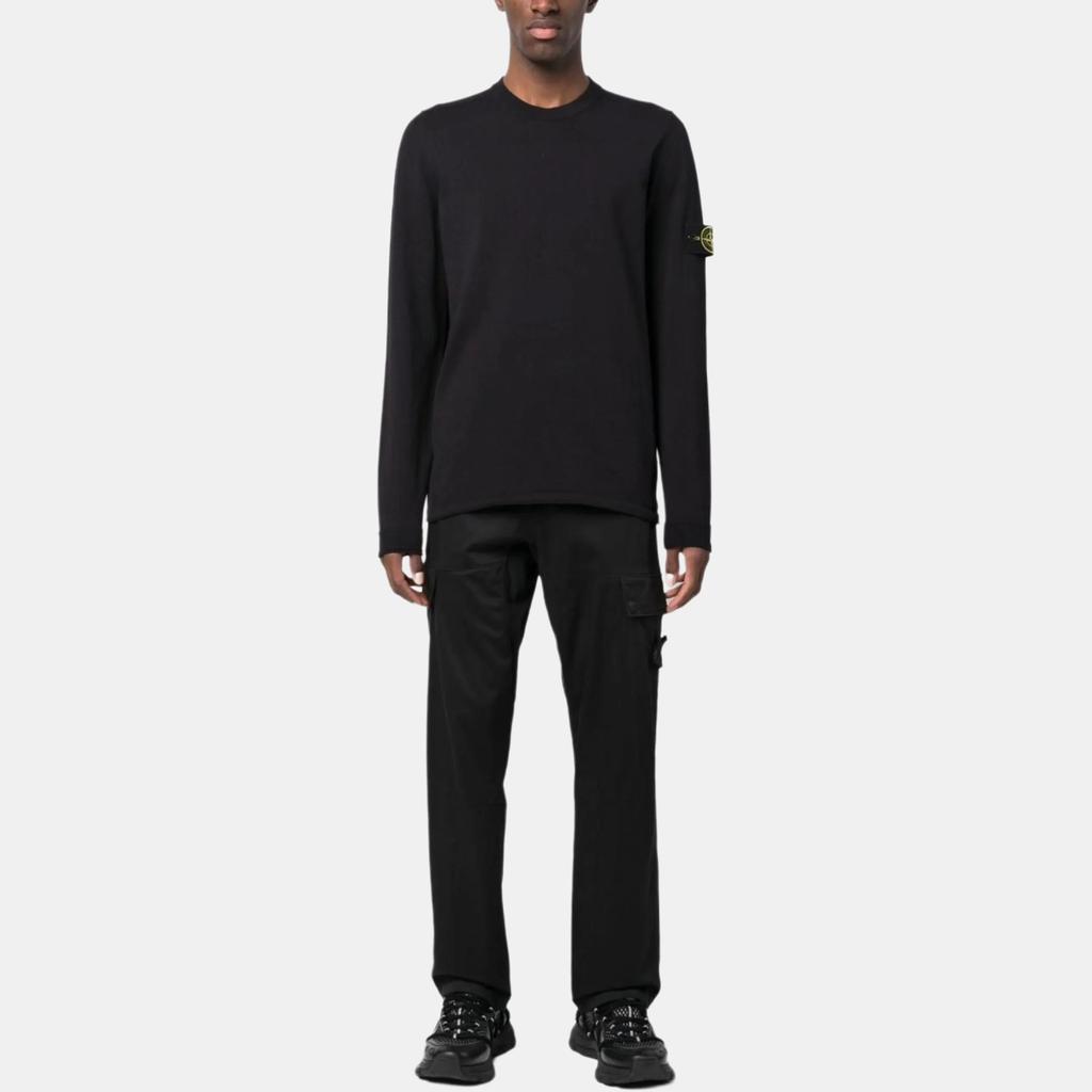 STONE ISLAND Logo Crew Neck Long Sleeve Sweatshirt Men Sweatshirt Navy-Blue K1S1551000-62S00B9-V0020