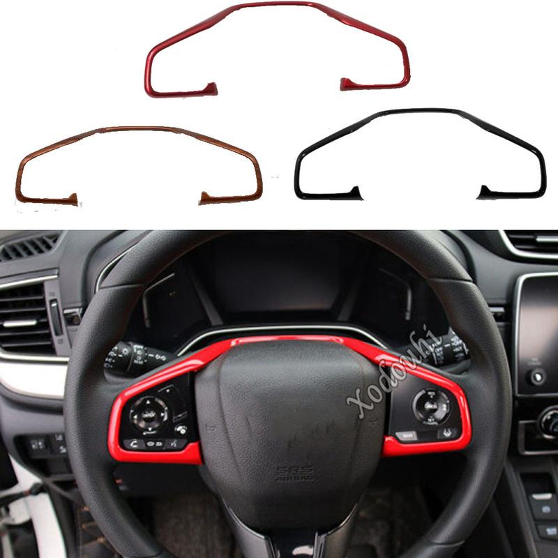 Top Quality Car Stick Cover Steering Wheel Interior Kit Trim Frame Panel Molding For Honda CRV CR-V 2017 2018