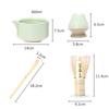 4PCS Bamboo Ceramic Matcha Whisk Set Reusable Match Bowl New Japanese Matcha Tea Set  Stirring