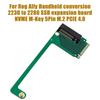 for Asus Rog Ally Hand Game Player Extend Card 2230 to 2280 NVMe M.2 MKey 5PIN Adapter 90 Degree PCIe 4.0 M.2 Converter Board