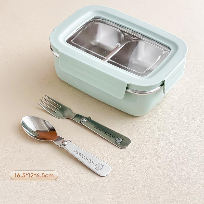 Divided Bento Lunch Box Detachable Lid Student Portable Large Capacity Sealed Lunch