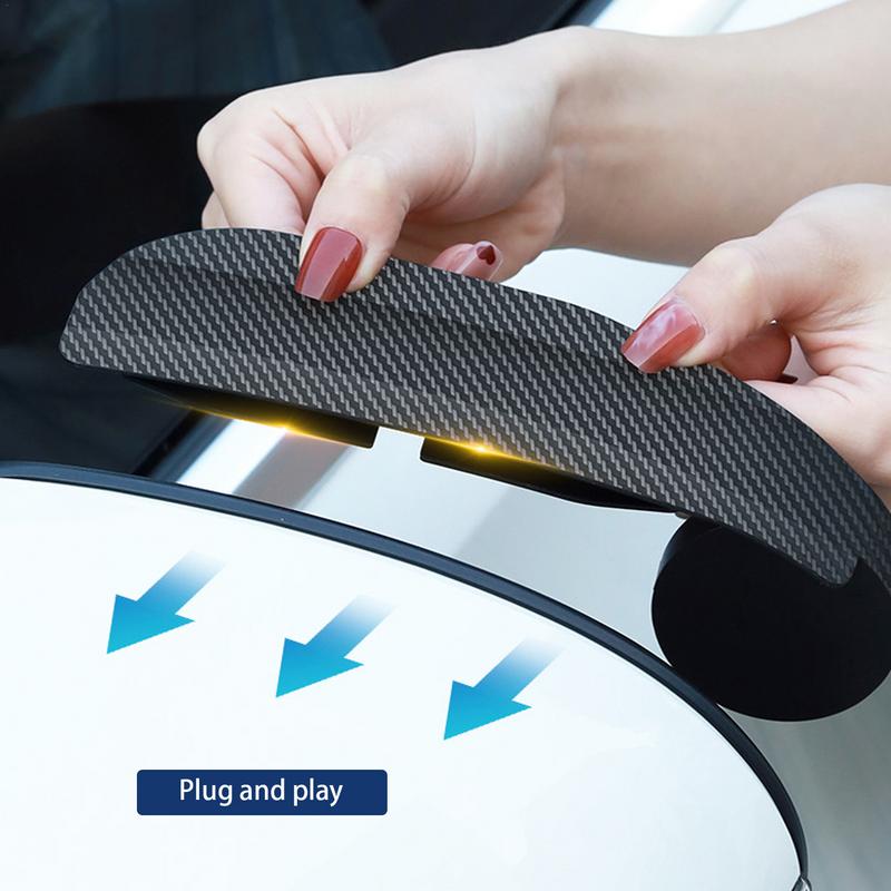 Rearview Mirrow Rain Eyebrow Rain Eyebrows Car Tools Waterproof Carbon Fibre Look Protector Cover For Cars Trucks Suvs Auto