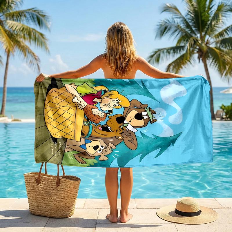 Yogi Bear Show Fashion Beach Towel: Ideal for Summer Adventures Soft, Absorbent and Quick Drying Suitable for Swimming and Bathing