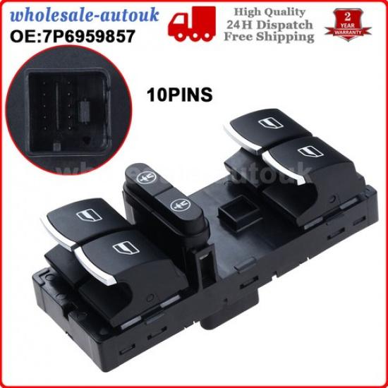 Electric Power Window Master Control Switch Fit for VW Touareg Touran Sharan