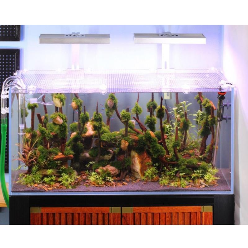 2 Pack Fish for Tank Net Holder Acrylic Anti-Jump Screen Net Clamp Fixed Clip Aquarium Cover Holder Clips Easy to Instal