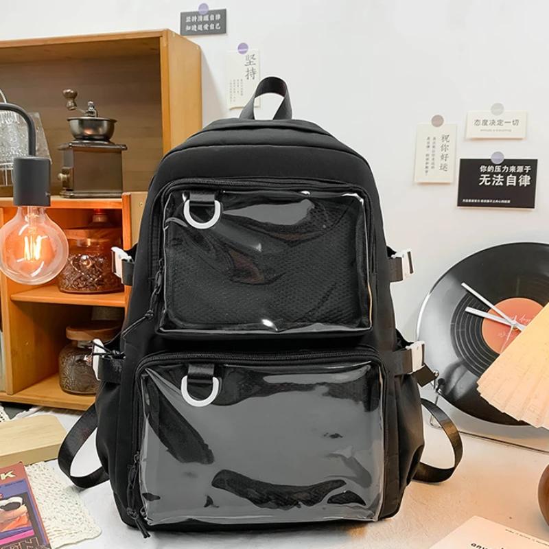 Süße Transparente Itabag Rucksack Große Kapazität JK Stil Schultasche Für Frauen Und College-Studenten