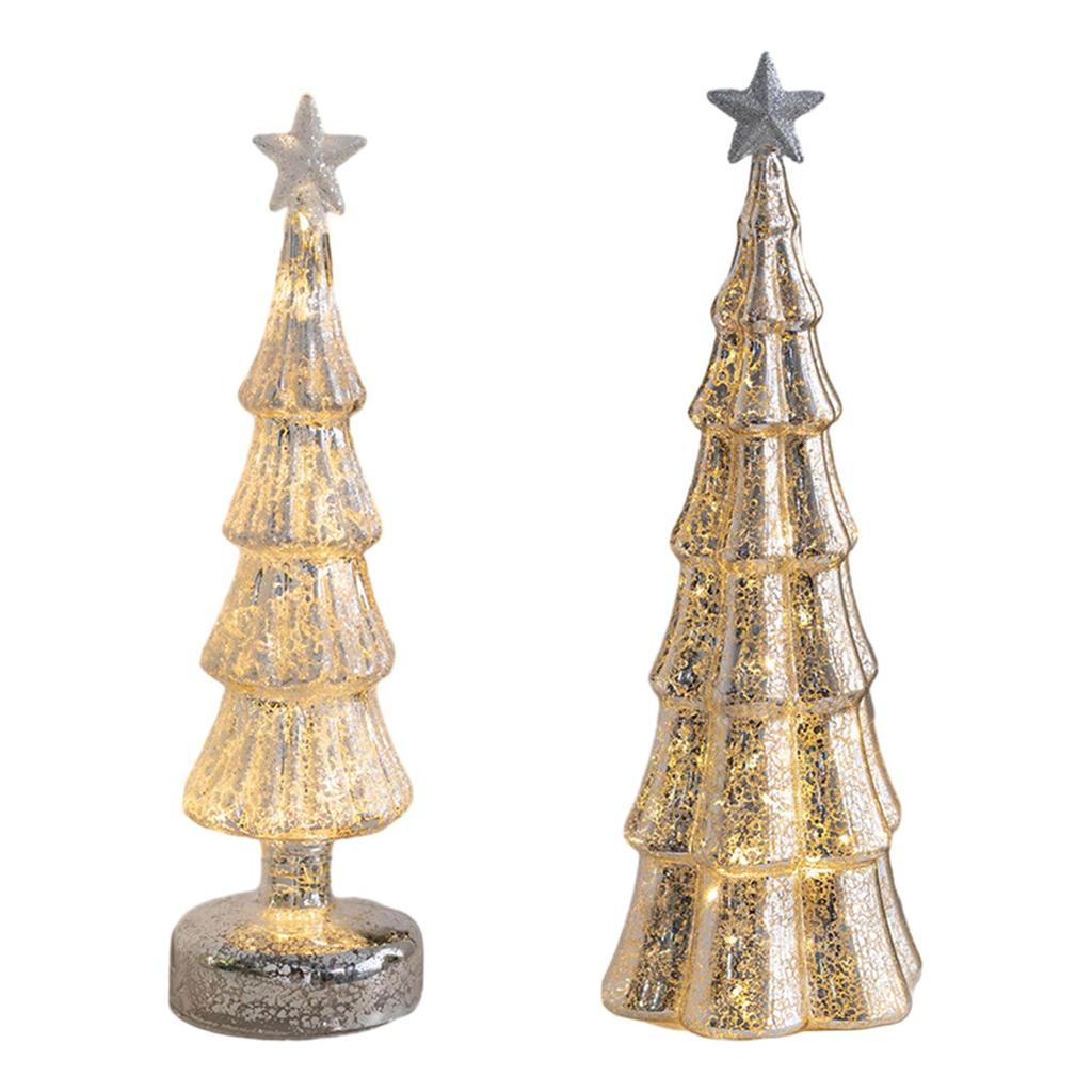 Christmas Light Up Trees Party Decoration for Desktop Party Living Room