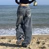 Pantalones vaqueros holgados vintage Y2k de los años 2000 para mujer, estilo harajuku, estilo coreano, estilo grunge, hip hop
