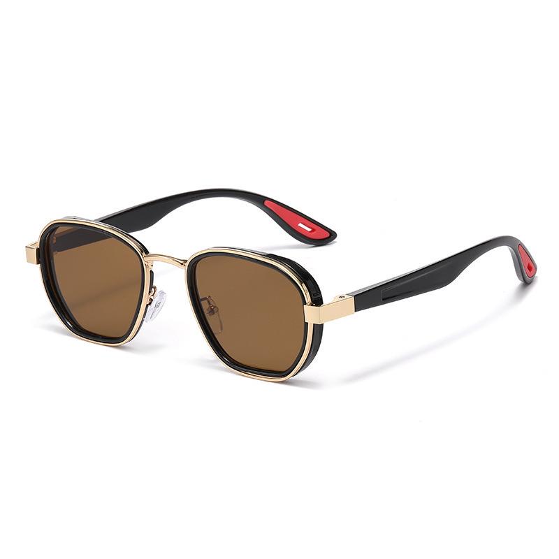 Trendy Metal Sunglasses with UV Protection - Euro-American Style
