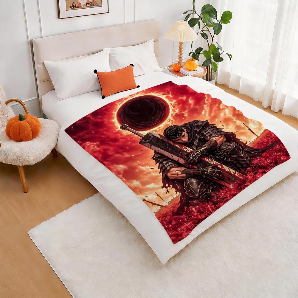 Classic Comics B-Berserk Throw Lightweight 240g Flannel Blanket Soft Skin-friendly for Summer Cooling