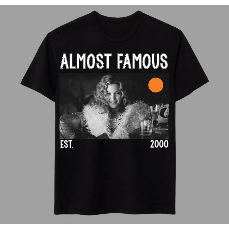 Almost Famous TV-Film Amerikanischer Film T-Shirt Sommer Unisex Locker und Atmungsaktiv Baumwoll-T-Shirt Top