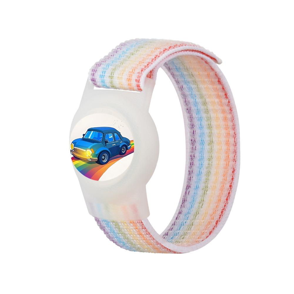 TPU Cartoon Case Nylon Strap Waterproof Child Wristband for Apple AirTag Tracker Accessories