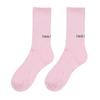 NICK&NICOLE RIBBED NICK NICOLE Logo SOCKS_PINK