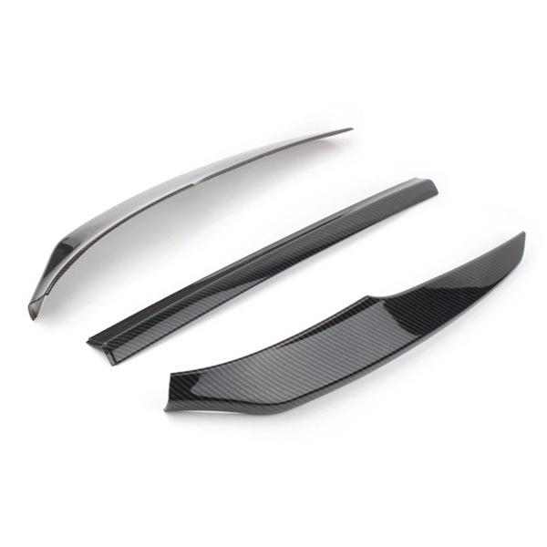 3-Piece Front Bumper Lip Trim for 18-20 Honda Accord