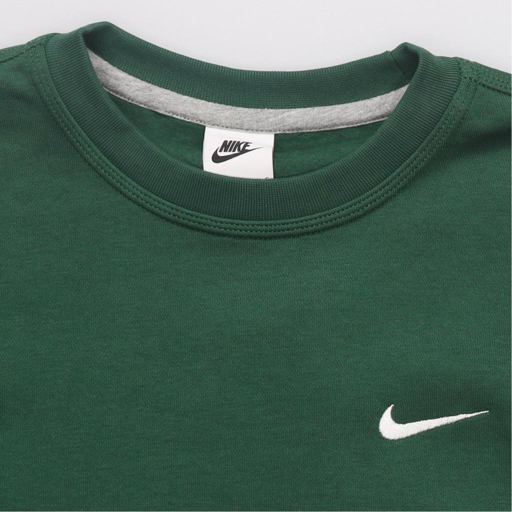 Nike Sportswear Club Fleece Solid Color Crewneck Pullover Sweatshirt And Warm Fleece Pants Casual Sports Set Men Sets 623459-341+CD3130-010