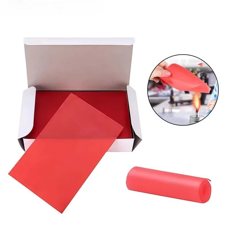 Dental Model Red Wax Sheets Casting Aid Wax Patterns for Dental Prosthetics Technicians Student-Specific Carving Consumables